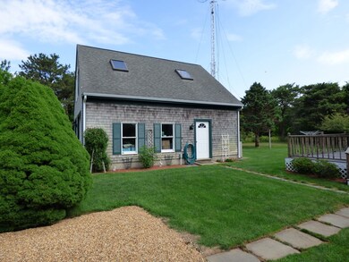 Side view of two-car garage
