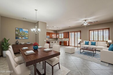 Dinning room and great room area