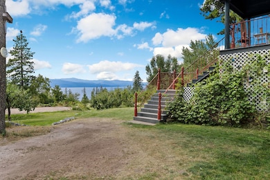 View towards Flathead Lake from parking area of Main Residence