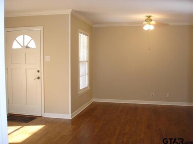 Beautiful hardwood floors  Dining area to the right