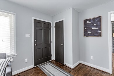 Entryway with coat closet