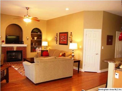 Elegant high ceilings grace this spacious living a