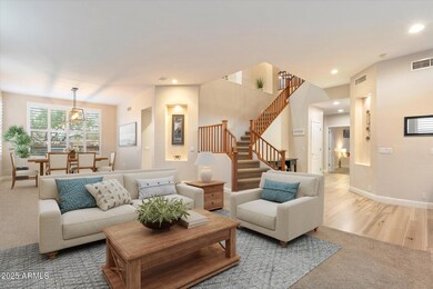 Welcoming entry, formal living & dining