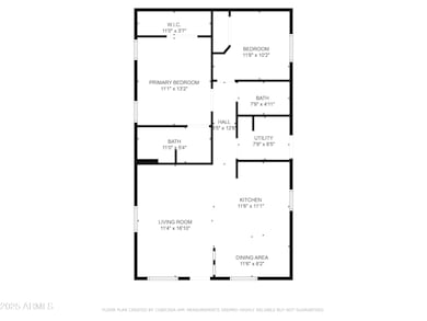 2D Floor Plan for 11425 E University Dr