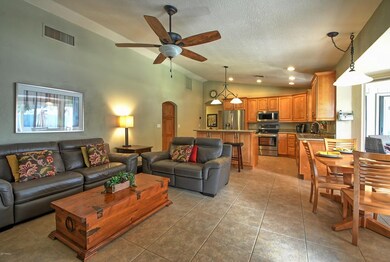 Kitchen open to family room
