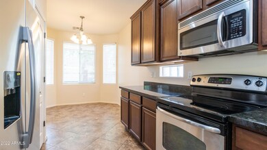 Stainless Steel appliances and eat-in ar
