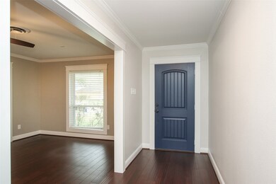 Entry hallway looking back at the front door.