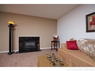 Wood burning fireplace.