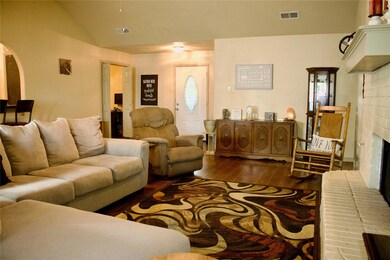 Living room with high ceilings