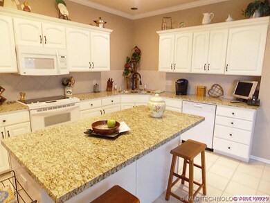 New granite makes kitchen pop! Plumbed for gas or