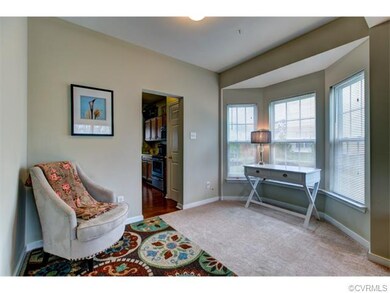 Dining room with bay window