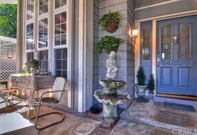 Another view of the front patio area and front doo