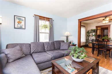 Living room and dining room
