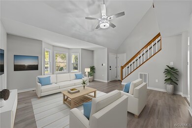 Virtually Staged Living Room