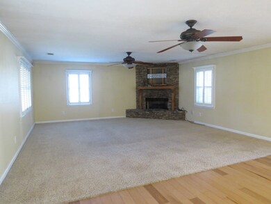 Great room with gas log fireplace
