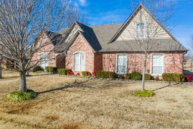 Front exterior mature landscaping