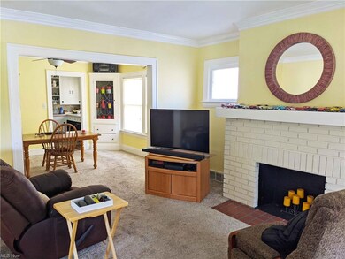 Living Room flows into the Dining Room