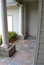 Slate tiled front porch - great finishing touches 