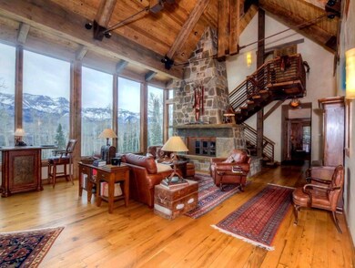 Living Room with a Big Mtn View