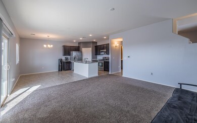 Expansive great room/dining/kitchen