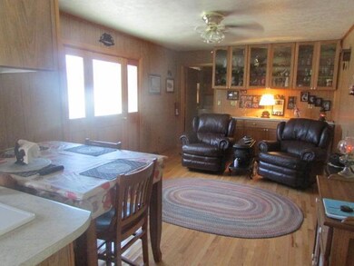 Dining Room with built-in China Cabinet - currently used as a Den