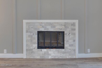 Marble surround fireplace