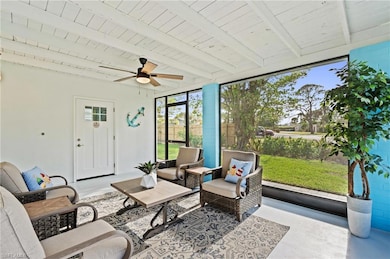 Spacious screen in porch