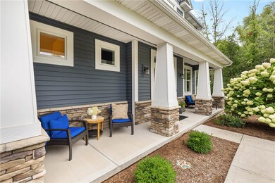 The front porch welcomes guests.