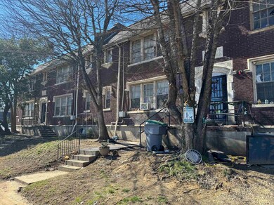 Exterior space with brick siding