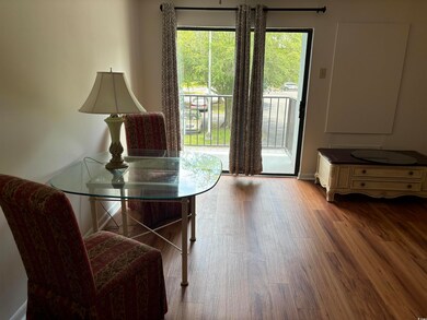 Interior space featuring wood-type flooring