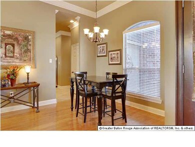 11 foot ceilings in dining & living area