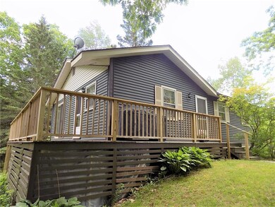 Deck wraps around to the side