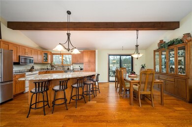 The kitchen is simply stunning in its simplicity,