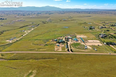 Aerial view with a mountain view from front of property