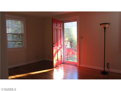 Living Room - Freshly painted front door and new s