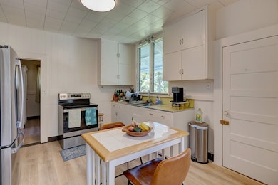 Kitchen with modern appliances.