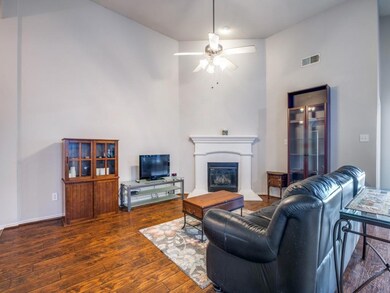 Living room featuring hardwood / wood-style floors