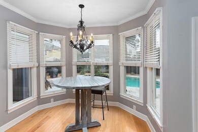 Charming breakfast nook located off of kitchen