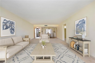 Virtually staged Living room