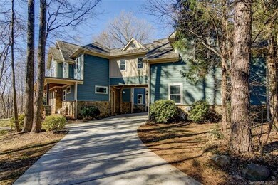 Drive leading to porte-cochere and garage