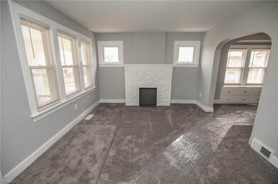Living room with fireplace