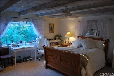 Master bedroom looking out the window at the Jasmi