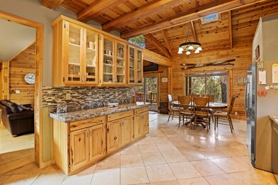 Kitchen facing eat in area