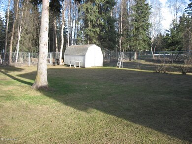 back yard and shed