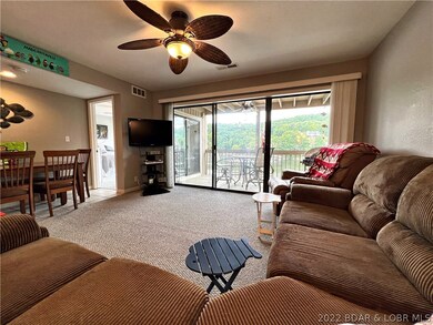 Living room with view to lake.
