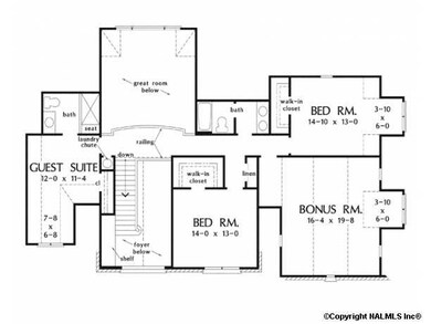 Uppoer Floor Plan (Call Agent for More Info)