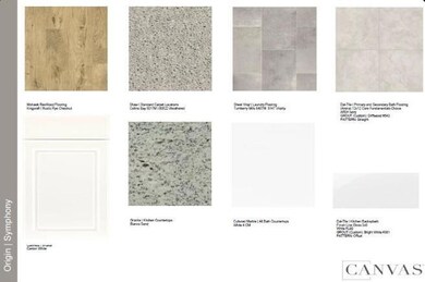 Design Selections. Home is currently under construction, selections subject to change.