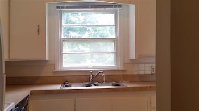 Beautiful view of backyard from sink.