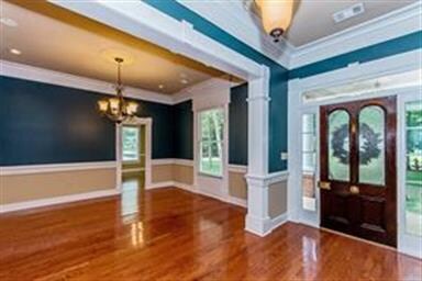 Foyer and dining room