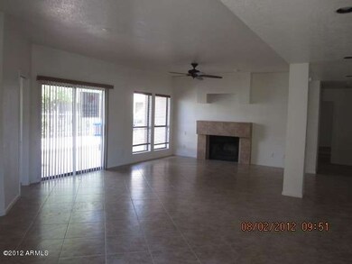 living room with fireplace